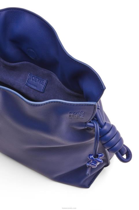 Loewe Flamenco clutch in nappa calfskin 688V529 Women Deep Purple Glaze