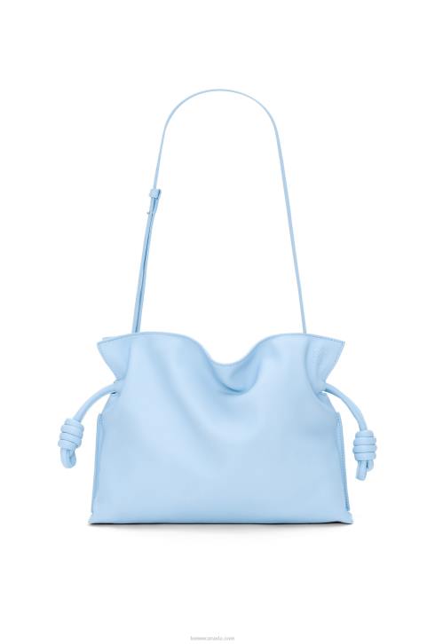 Loewe Flamenco clutch in nappa calfskin 688V539 Women Dusty Blue