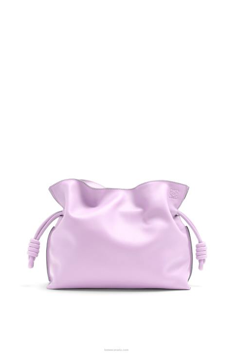 Loewe Flamenco clutch in nappa calfskin 688V628 Women Bloom Orchid