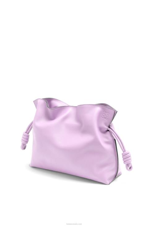 Loewe Flamenco clutch in nappa calfskin 688V628 Women Bloom Orchid