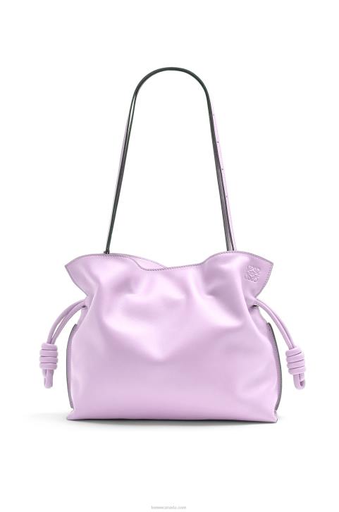 Loewe Flamenco clutch in nappa calfskin 688V628 Women Bloom Orchid