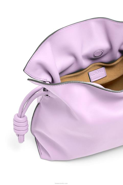 Loewe Flamenco clutch in nappa calfskin 688V628 Women Bloom Orchid