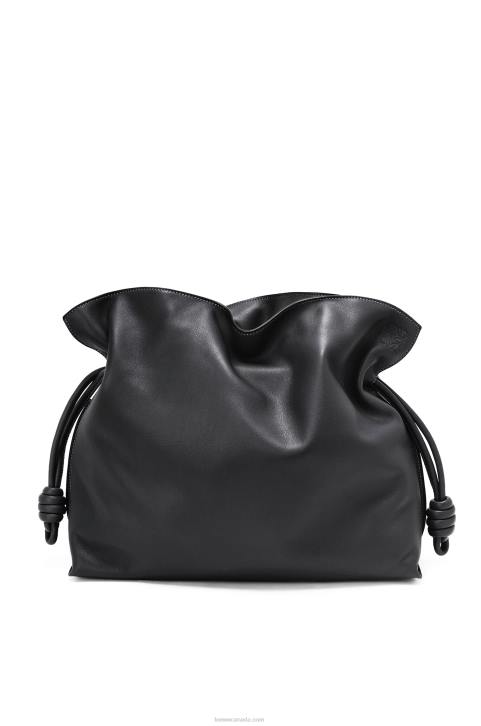 Loewe Large Flamenco clutch in nappa calfskin 688V411 Women Black