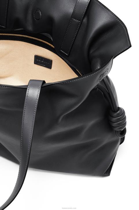 Loewe Large Flamenco clutch in nappa calfskin 688V411 Women Black