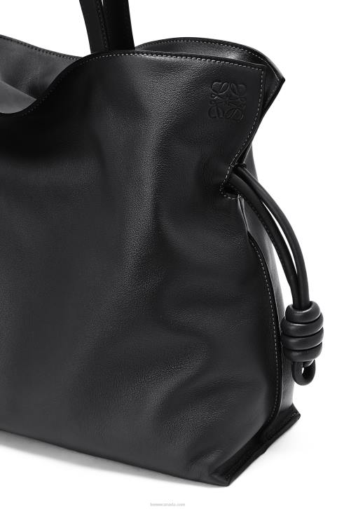 Loewe Large Flamenco clutch in nappa calfskin 688V411 Women Black