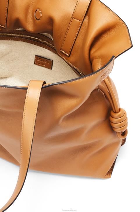 Loewe Large Flamenco clutch in nappa calfskin 688V425 Women Warm Desert