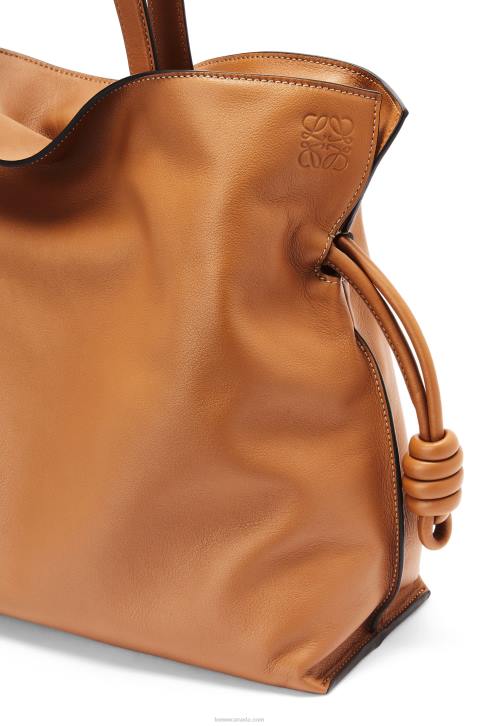 Loewe Large Flamenco clutch in nappa calfskin 688V425 Women Warm Desert