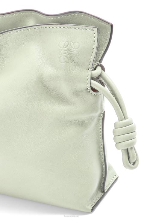 Loewe Mini Flamenco clutch in nappa calfskin 688V205 Women Light Celadon