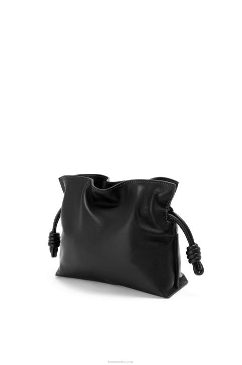 Loewe Mini Flamenco clutch in nappa calfskin 688V206 Women Black