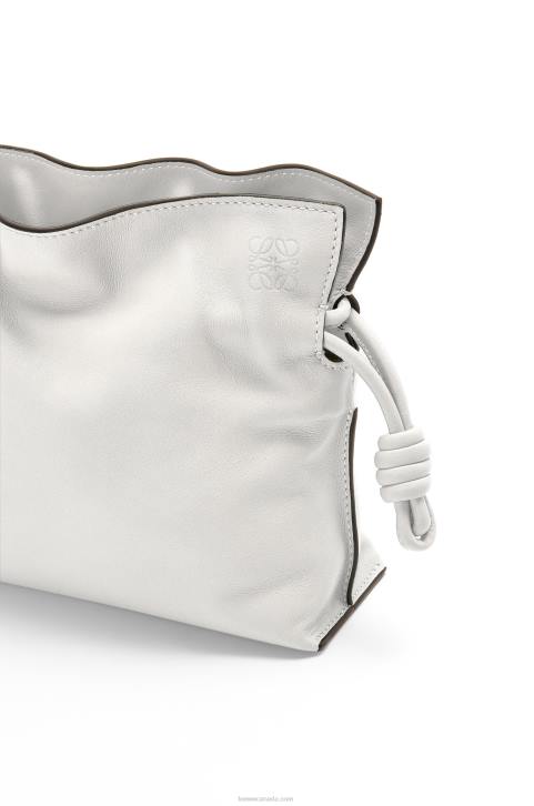 Loewe Mini Flamenco clutch in nappa calfskin 688V207 Women Soft White