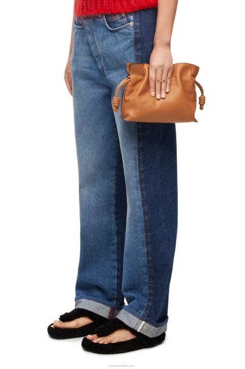 Loewe Mini Flamenco clutch in nappa calfskin 688V216 Women Warm Desert