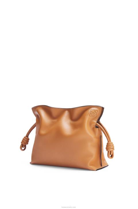 Loewe Mini Flamenco clutch in nappa calfskin 688V216 Women Warm Desert