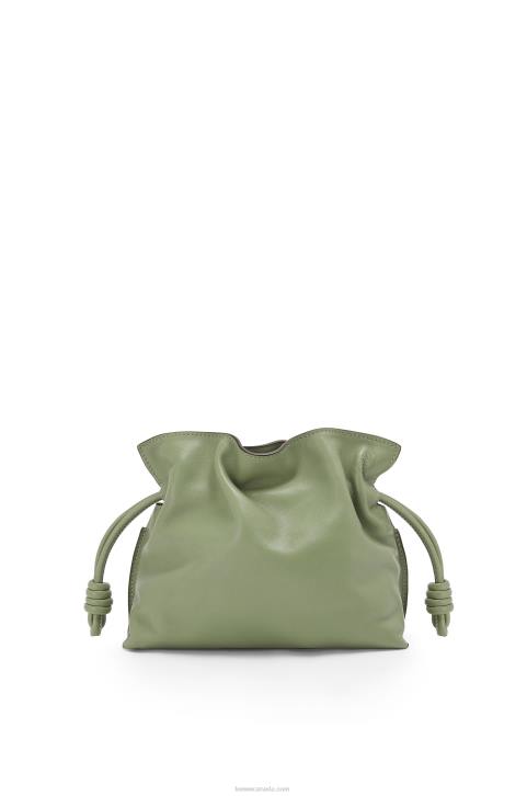 Loewe Mini Flamenco clutch in nappa calfskin 688V259 Women Rosemary