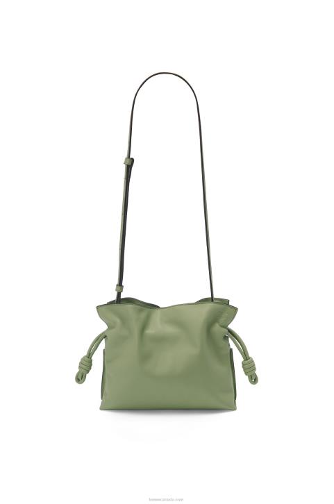 Loewe Mini Flamenco clutch in nappa calfskin 688V259 Women Rosemary