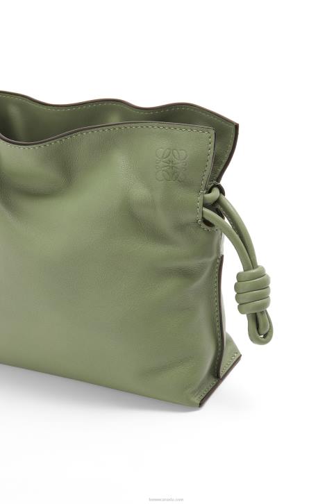 Loewe Mini Flamenco clutch in nappa calfskin 688V259 Women Rosemary