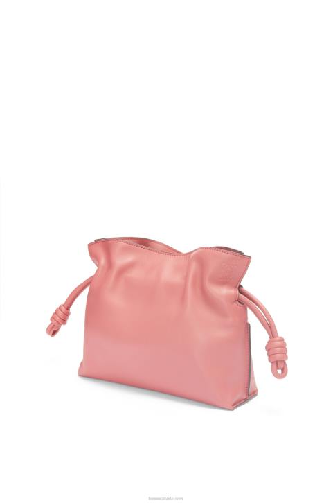 Loewe Mini Flamenco clutch in nappa calfskin 688V267 Women Peach Bloom