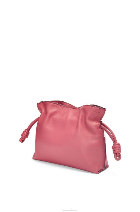 Loewe Mini Flamenco clutch in nappa calfskin 688V272 Women Plumrose