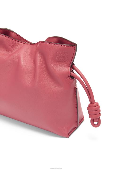 Loewe Mini Flamenco clutch in nappa calfskin 688V272 Women Plumrose
