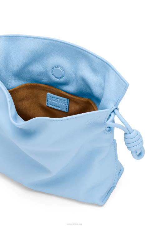 Loewe Mini Flamenco clutch in nappa calfskin 688V330 Women Dusty Blue