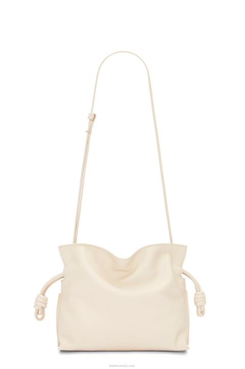 Loewe Mini Flamenco clutch in nappa calfskin 688V331 Women Angora