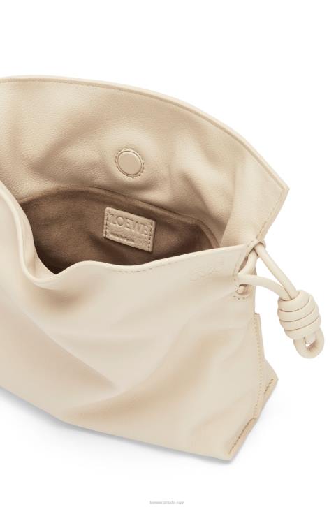 Loewe Mini Flamenco clutch in nappa calfskin 688V331 Women Angora