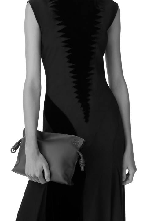 Loewe Mini Flamenco clutch in nappa calfskin 688V559 Women Bloom Orchid