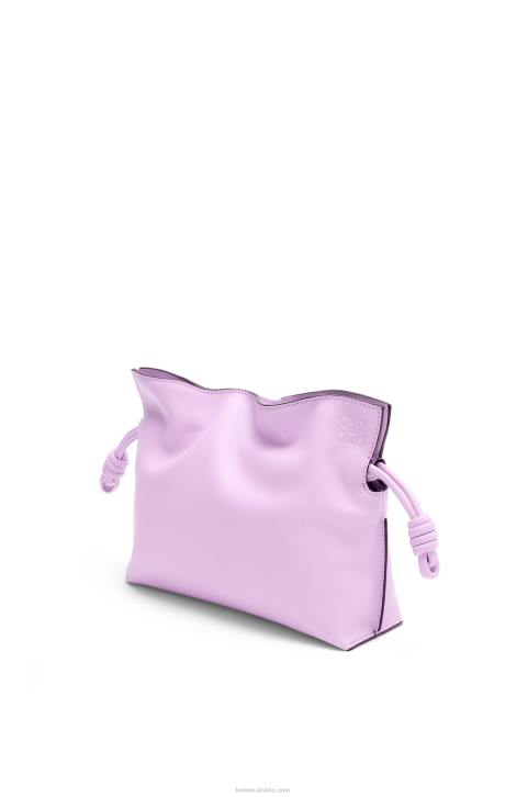 Loewe Mini Flamenco clutch in nappa calfskin 688V559 Women Bloom Orchid