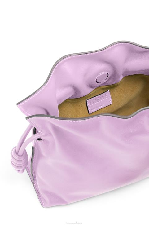 Loewe Mini Flamenco clutch in nappa calfskin 688V559 Women Bloom Orchid