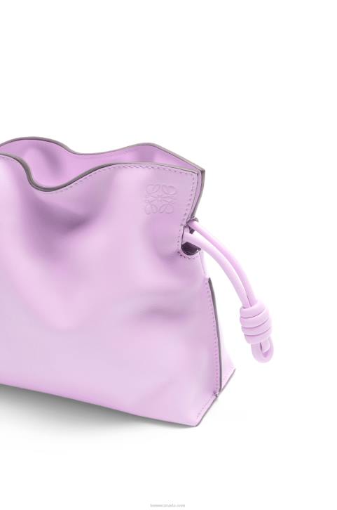 Loewe Mini Flamenco clutch in nappa calfskin 688V559 Women Bloom Orchid