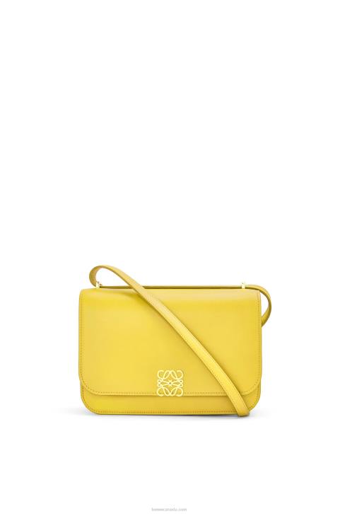 Loewe Goya bag in silk calfskin 688V302 Women Yellow