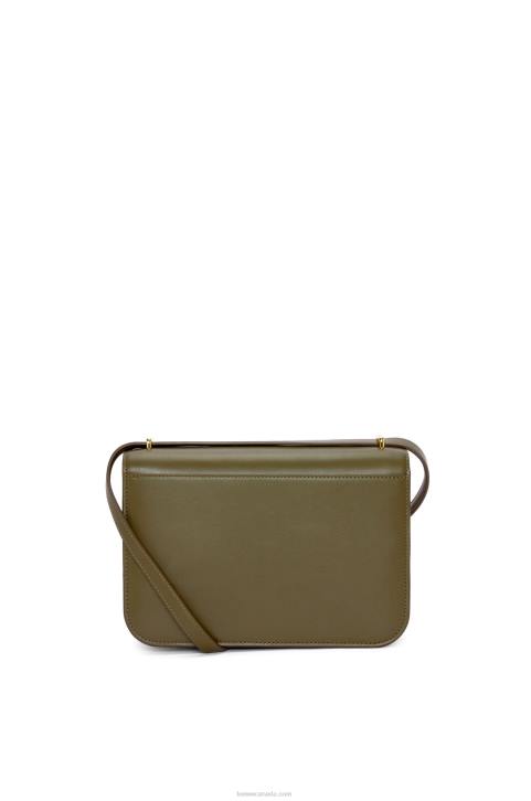 Loewe Goya bag in silk calfskin 688V374 Women Dark Khaki Green