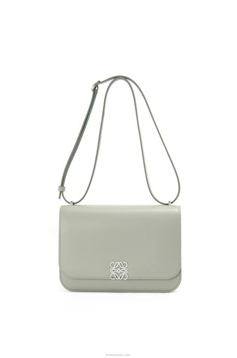 Loewe Goya bag in silk calfskin 688V507 Women Ash Grey