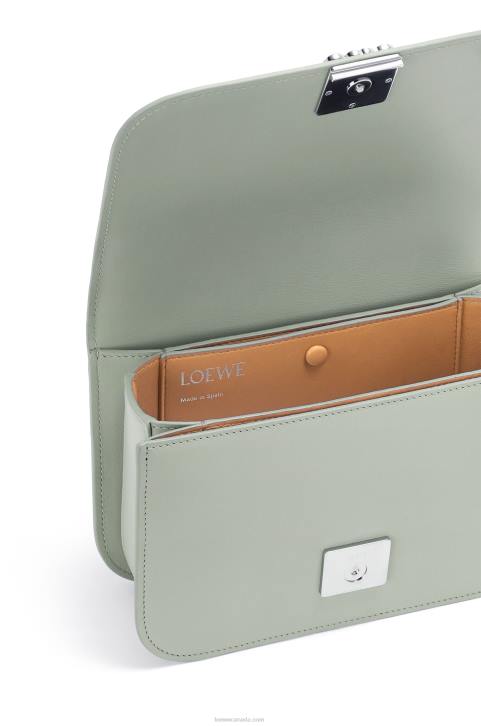 Loewe Goya bag in silk calfskin 688V507 Women Ash Grey