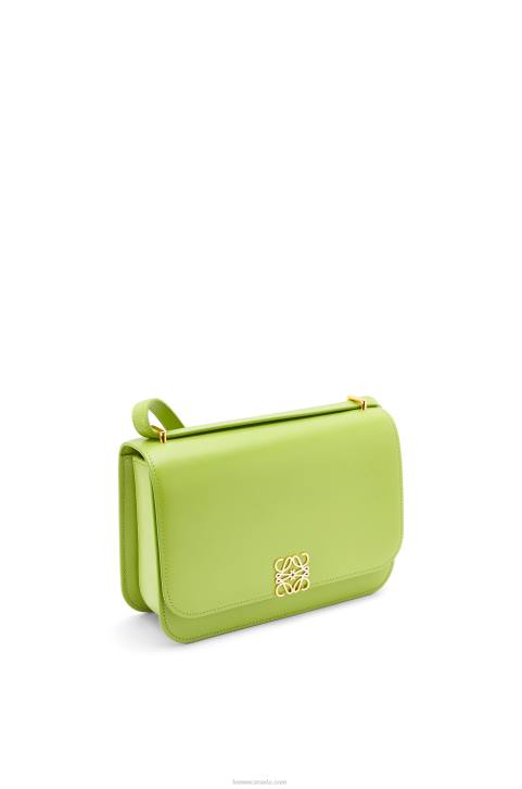 Loewe Goya bag in silk calfskin 688V509 Women Green Bean