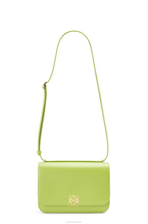 Loewe Goya bag in silk calfskin 688V509 Women Green Bean