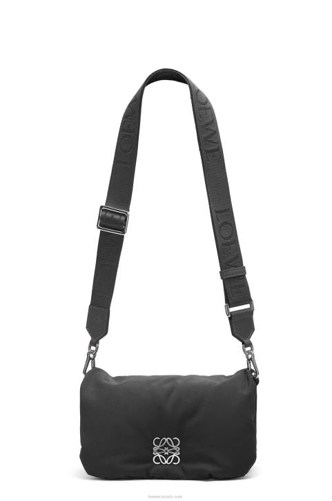 Loewe Mini Puffer Goya bag in nylon 688V311 Women Black