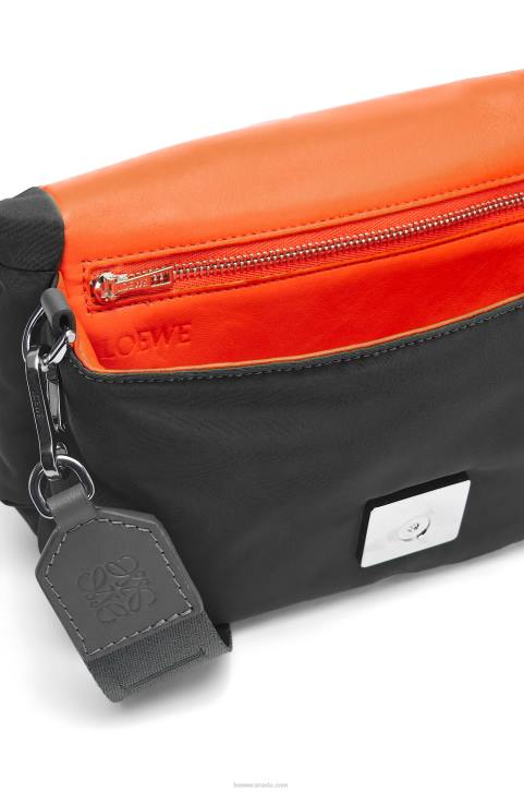 Loewe Mini Puffer Goya bag in nylon 688V311 Women Black