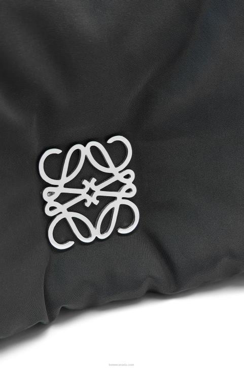 Loewe Mini Puffer Goya bag in nylon 688V311 Women Black