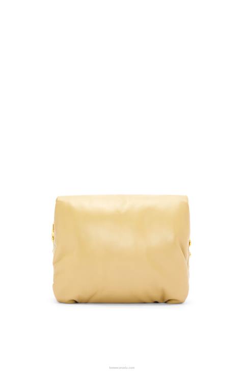 Loewe Puffer Goya bag in shiny nappa lambskin 688V380 Women Butter