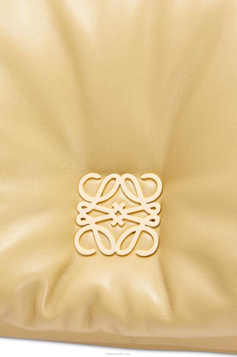 Loewe Puffer Goya bag in shiny nappa lambskin 688V380 Women Butter