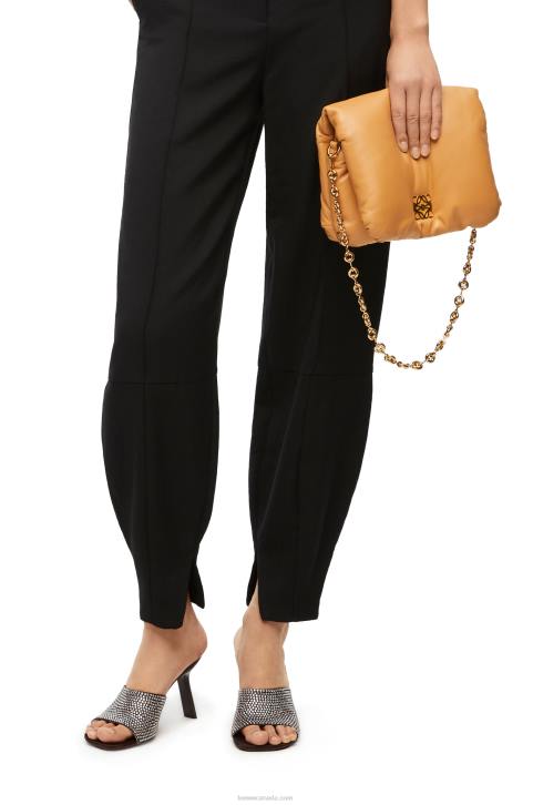 Loewe Puffer Goya bag in shiny nappa lambskin 688V387 Women Camel