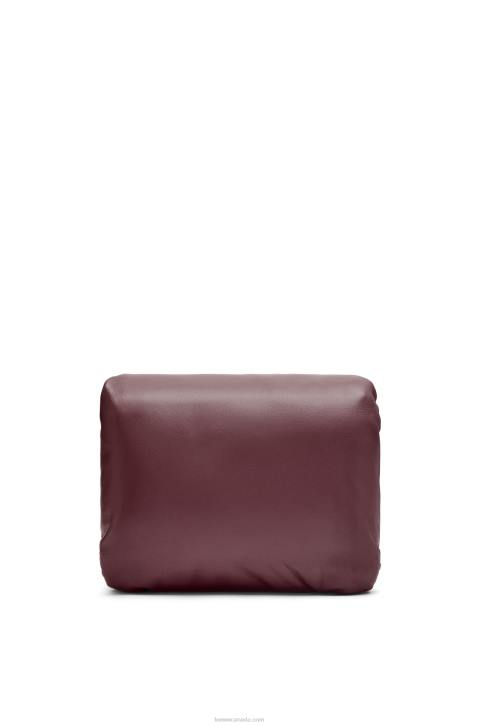 Loewe Puffer Goya bag in shiny nappa lambskin 688V416 Women Burgundy
