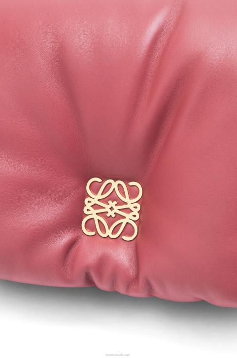 Loewe Puffer Goya bag in shiny nappa lambskin 688V489 Women Plumrose