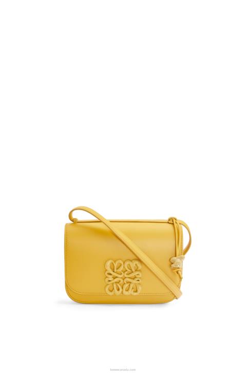 Loewe Small Goya bag in silk calfskin 688V263 Women Pale Yellow Glaze