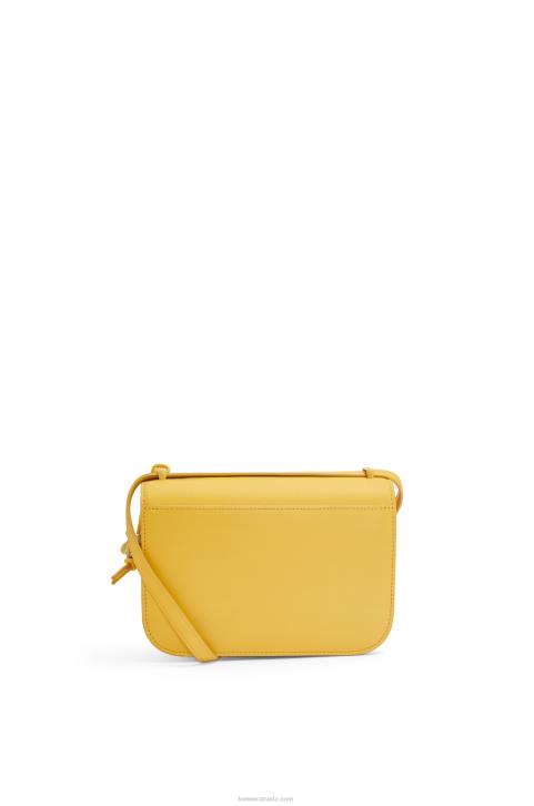Loewe Small Goya bag in silk calfskin 688V263 Women Pale Yellow Glaze