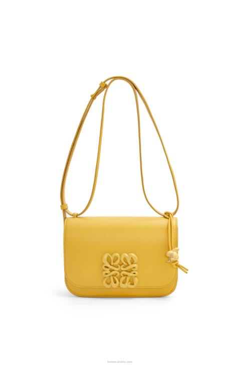 Loewe Small Goya bag in silk calfskin 688V263 Women Pale Yellow Glaze