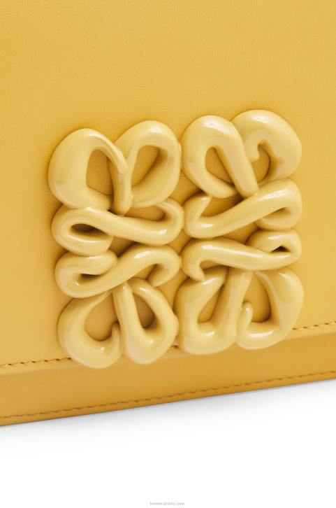 Loewe Small Goya bag in silk calfskin 688V263 Women Pale Yellow Glaze