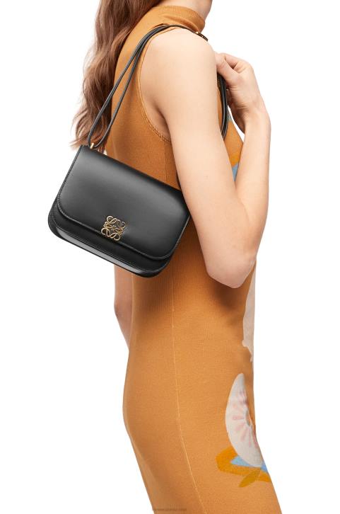 Loewe Small Goya bag in silk calfskin 688V269 Women Black