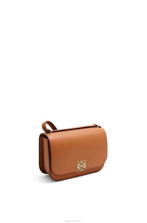 Loewe Small Goya bag in silk calfskin 688V280 Women Tan