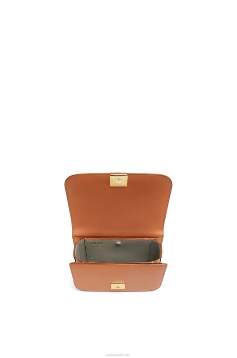 Loewe Small Goya bag in silk calfskin 688V280 Women Tan